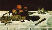 Edouard Manet Still Life Fruit on a Table Spain oil painting artist
